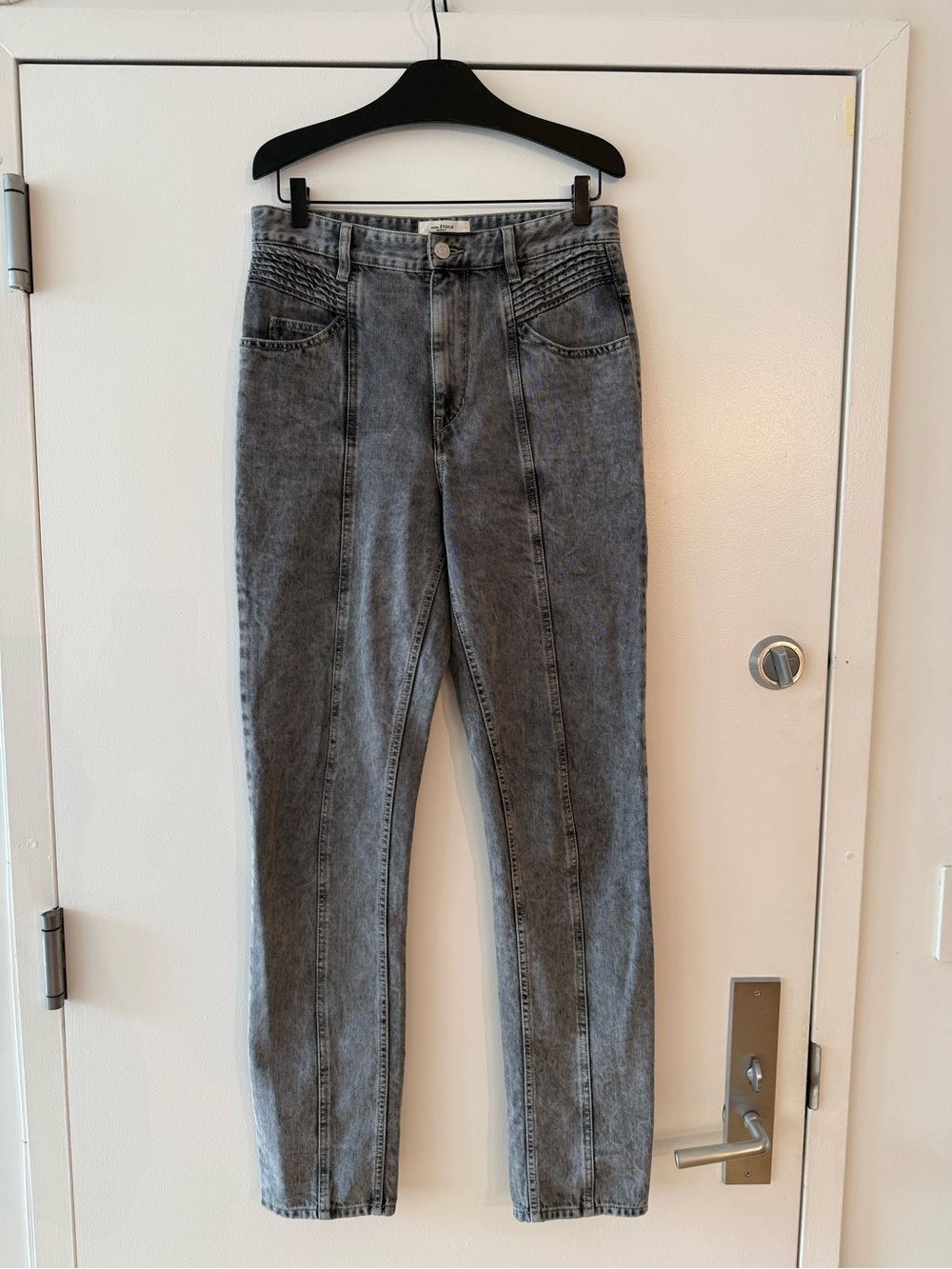 IRO High-Rise Grey Sculpted Jeans
